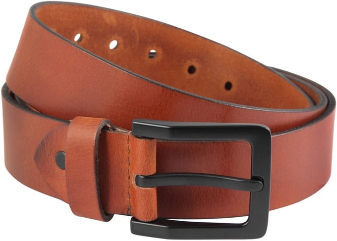 Leonardo Verrelli Leonardo Verrelli herenriem 90 cm - 150 cm (taillemaat), echt leer bruin/tan, gesp met pin