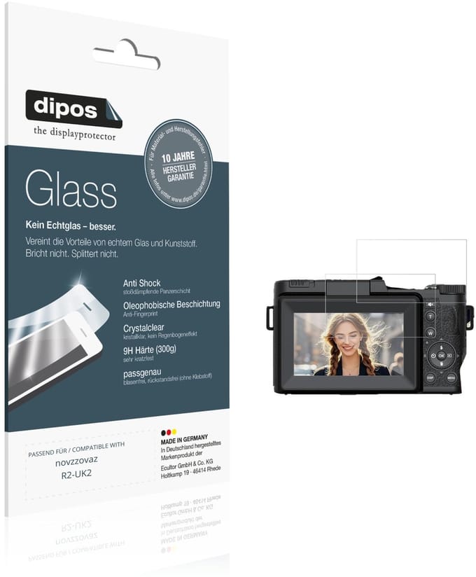 dipos – 2x Pantserfolie geschikt voor novzzovaz R2-UK2 | 9H Screenprotector