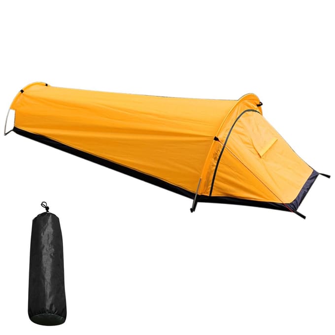 Backpacktent Outdoor Camping Slaapzak Lichtgewicht één persoon legergroene kleur