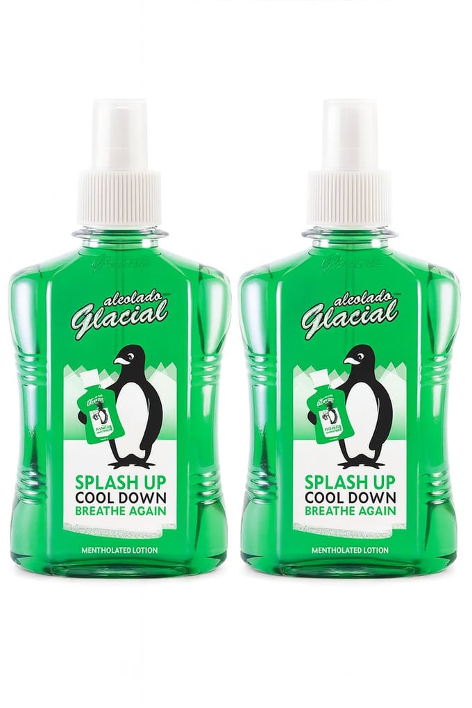 Glacial Alcolado - Mentholated Splash Lotion - Spray bottle - 2 x 125 ml - Multipack - Voordeelpak