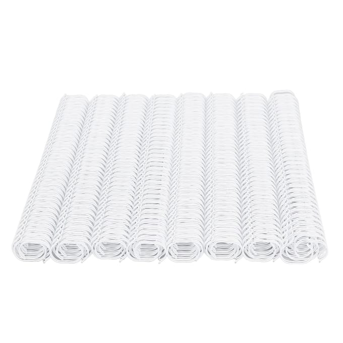 100 PCS Dos de reliure fil double boucle 9/16 Pouce 34 Boucles 3:1 Pas Capacité 120 Feuilles A4 Spirale black