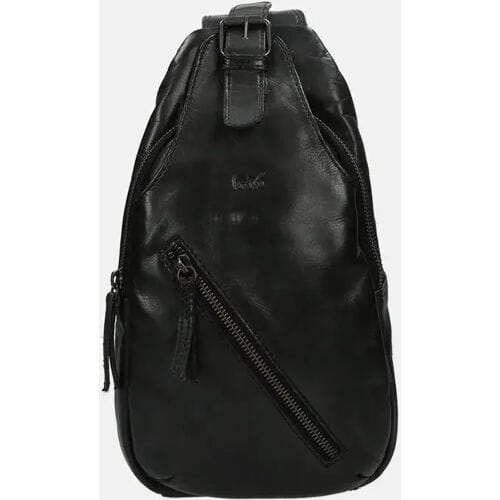 Bear Design Daley Crossbodytas Medium Leer - Zwart