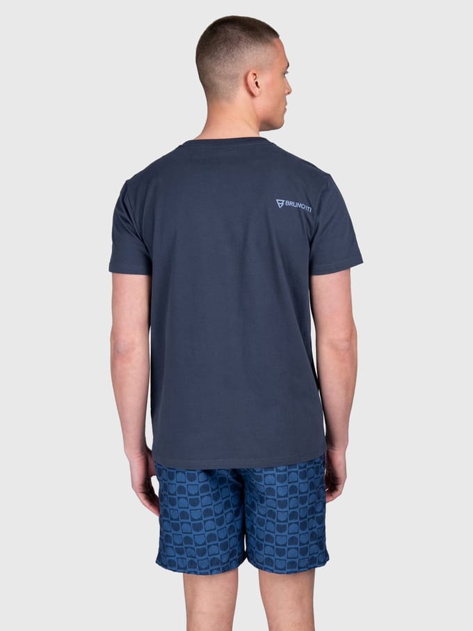 Brunotti - Jelledee - T-Shirt Indigo Blue - 100% Katoen - Regular Fit - L