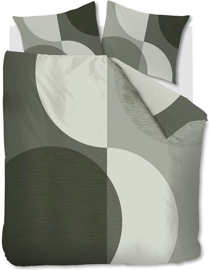 Snoozing Terry Dekbedovertrek - Tweepersoons - 200x200/220 cm - Green
