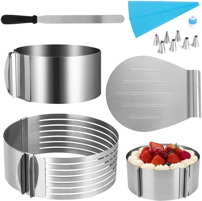 Jhubersproducts - Taartaccessoires - Roestvrij staal - Professionele