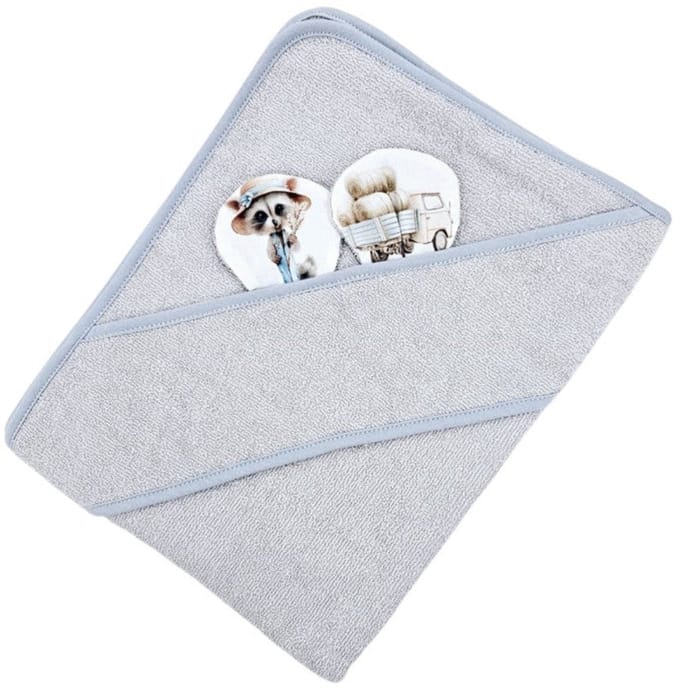 Bamboo bath cover FARMER/GREY