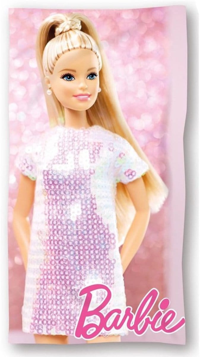 Barbie strandlaken - 70x140 cm - Sneldrogend