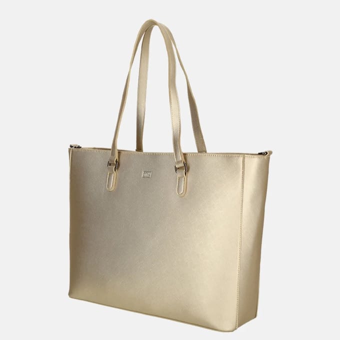 Duifhuizen Saffiano shopper L gold