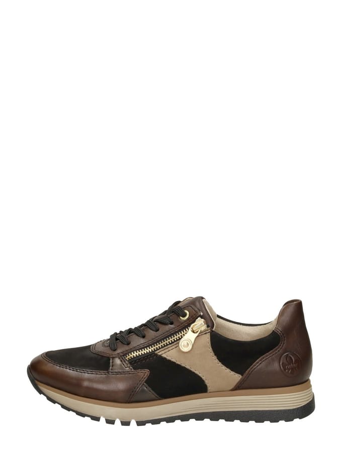 Rieker Sneakers bruin Synthetisch - Dames - Maat 43
