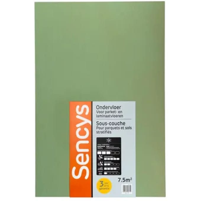 Sencys Laminaat Ondervloer Isoboard - 7mm - 7,52m²