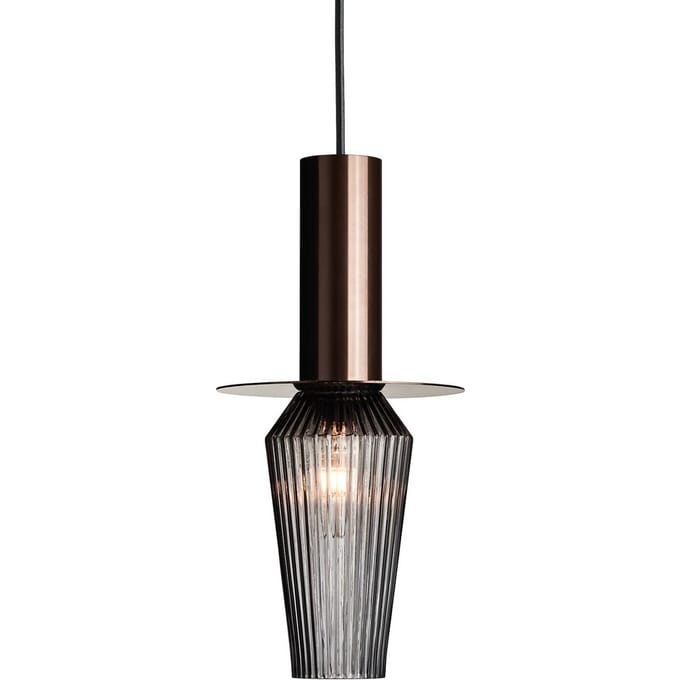 DESIGN BY US Harakiri hanglamp, bruin/rookgrijs