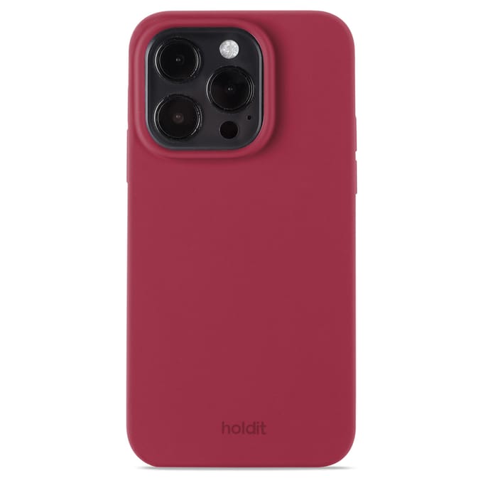 Holdit Silicone Case geschikt voor Apple iPhone 15 Pro - Red Velvet