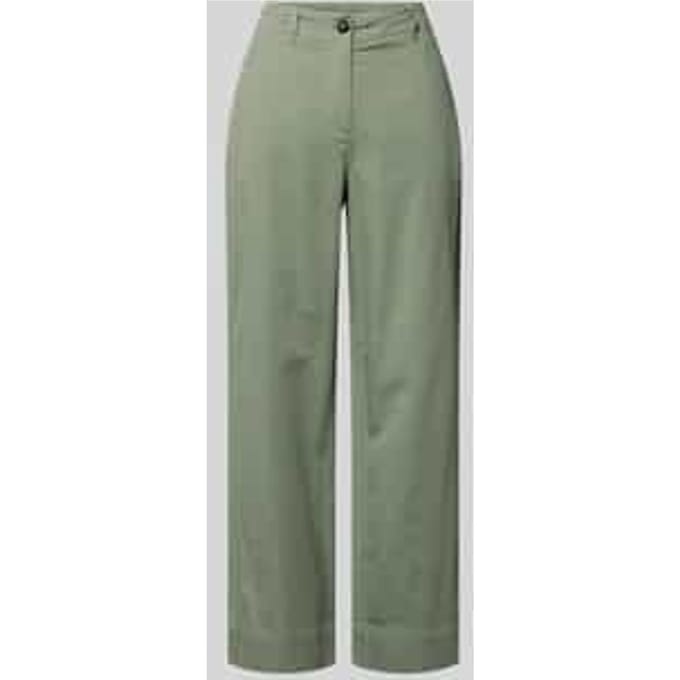 regular fit wijdte broek van mix van katoen, lyocell en linnen