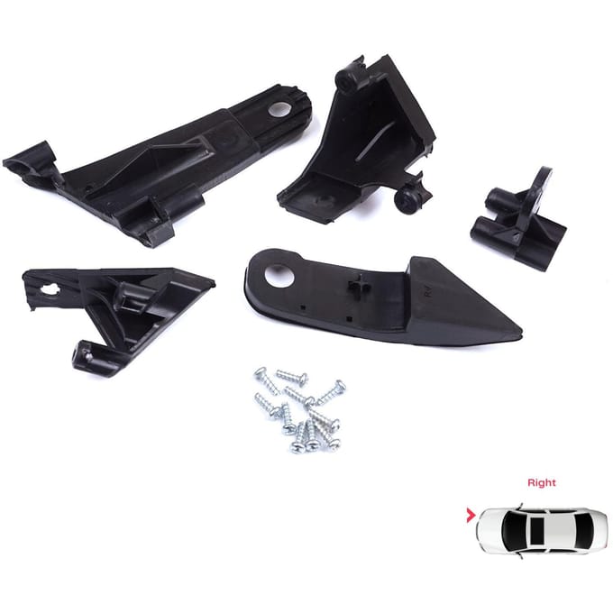 BHL565-2 Support de réparation de support de phare Ensemble d'onglets côté droit pour Dacia Renault Duster MK2 HM 2017-2024 260101133R