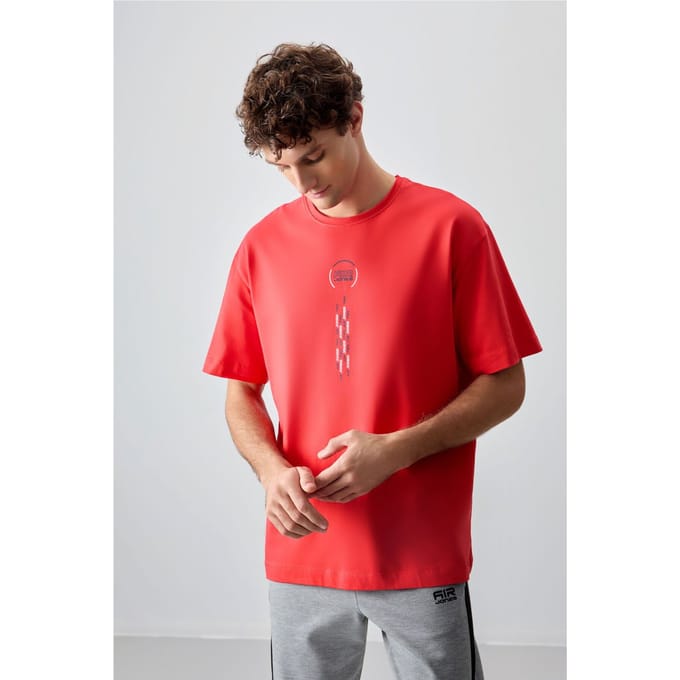 Oversized Katoenen Crew Neck T-Shirt