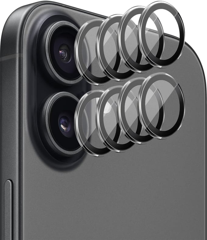 Camera Screenprotector geschikt voor iPhone 17 - 4x Volledig Dekkend Glas Screen Protector