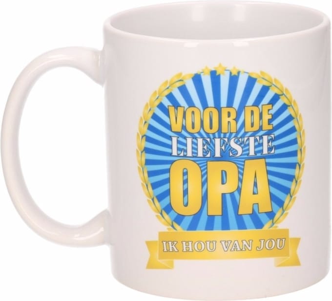 Voor de liefste opa mok / beker 300 ml