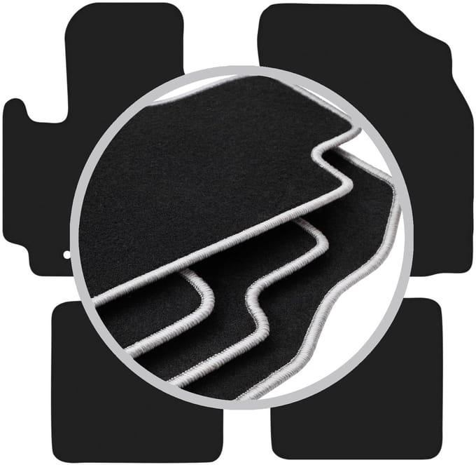 CARLUX-SILVER automatten voor: Toyota RAV4 II 2WD 3-deurs (2001-2005)