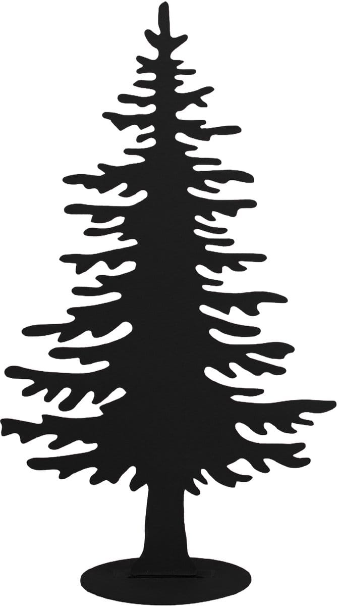 UNUS® Decoratieve standaard kerstboom van metaal zwart