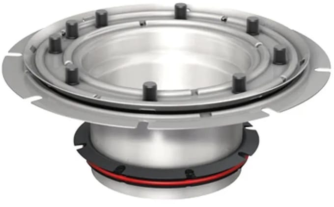 ACO Bovenstuk DN100 RVS Persflens met Combinatie ring, 9519.10.25