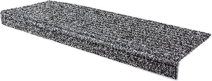 Rubbermagazijn - Trapmat ultragrip - 2 stuks - Zwart-Wit - 25x73cm - Dikte 0.7 cm