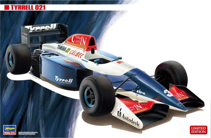 Hasegawa Modelbouwpakket Militaire voertuigen - 20690 Tyrrell 021 - Formule 1 R Auto Plastic - 1:24 - Modelbouw