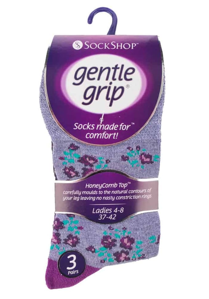 6 paar sokken zonder elastiek damessokken met zachte grip - GG57