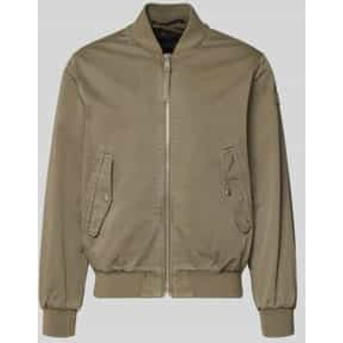 regular fit blouson van puur katoen