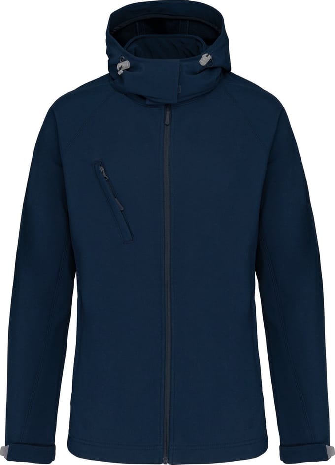 Kariban Dames softshell jas met afneembare capuchon K414 - Navy - S