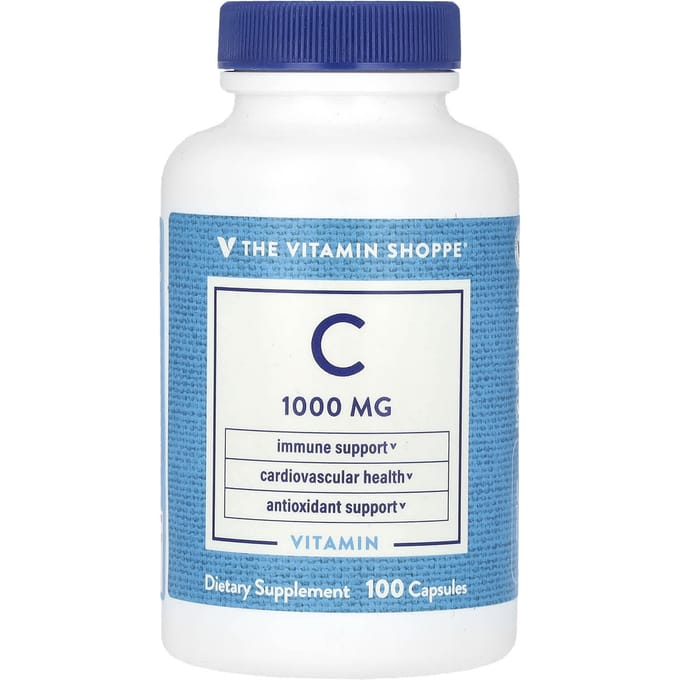 The Vitamin Shoppe, vitamine C, 1000 mg, 100 capsules