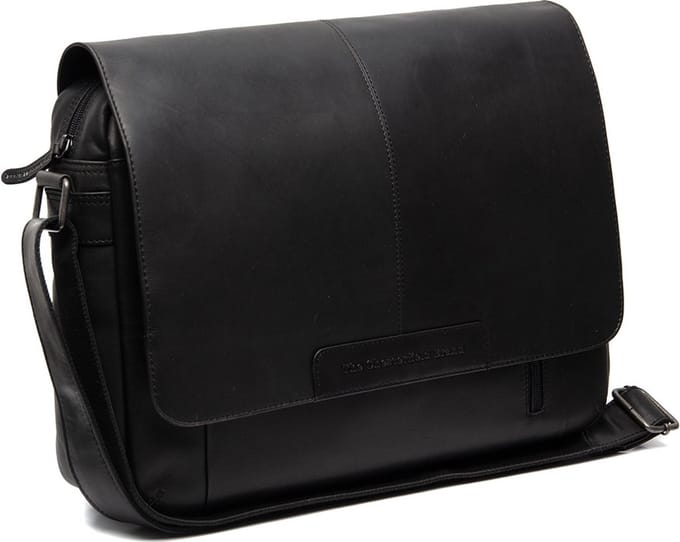Chesterfield - Richard Lederen Schoudertas/Laptoptas - 15 inch - Zwart