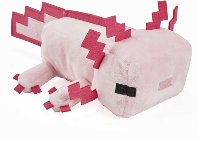Mattel Minecraft Knuffel Figure Axolotl 20 cm Knuffeles