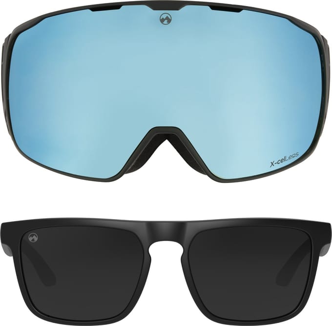 MowMow ICON Skibril + Extra Lens + Zonnebril – Magnetisch – Bio-Frame - R-Strap - UV400 - Unisex