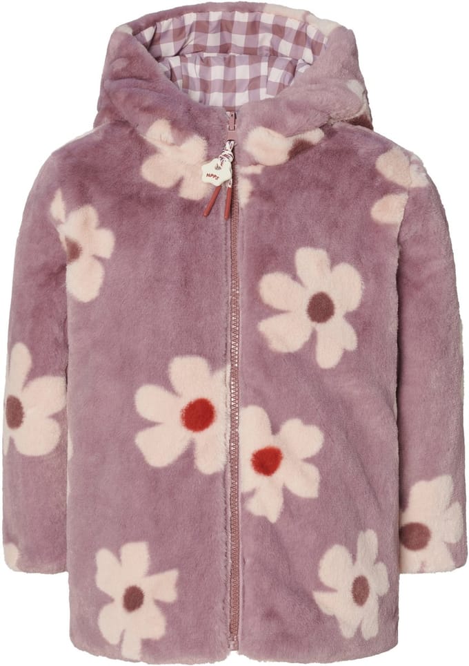 Noppies Jas Norden - Reversible - Floral Pattern Purple - Maat 92