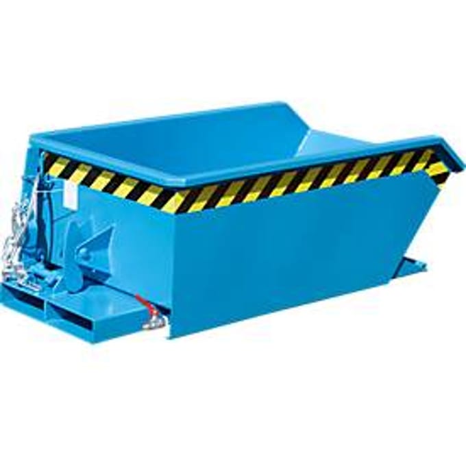 Spaanbak Bauer SMGU 230, olie- & waterdicht gelast, 230 l, blauw