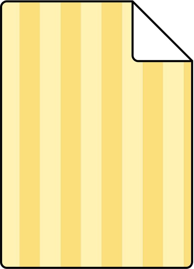Proefstaal ESTAhome behang strepen geel - 26.5 x 21 cm - 131570-S