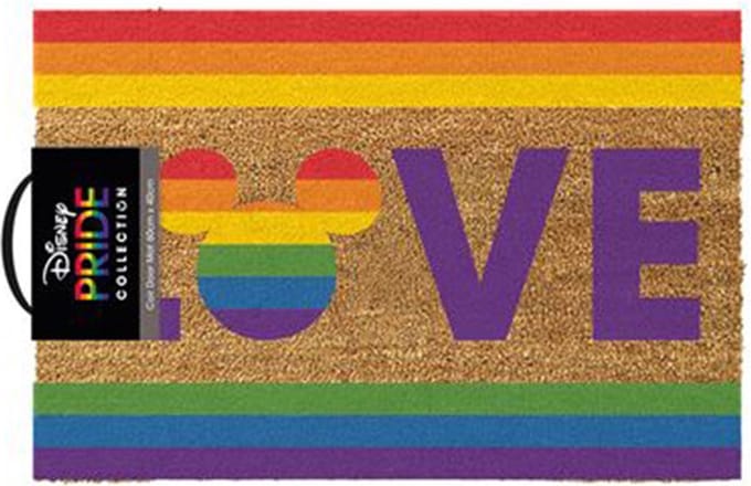 Disney Pyramid Deurmat Mickey Mouse Rainbow Pride