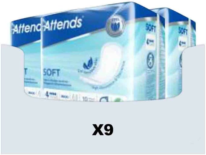Attends Soft Maxi 4 - 9 x 10 stuks - Voordeelverpakking