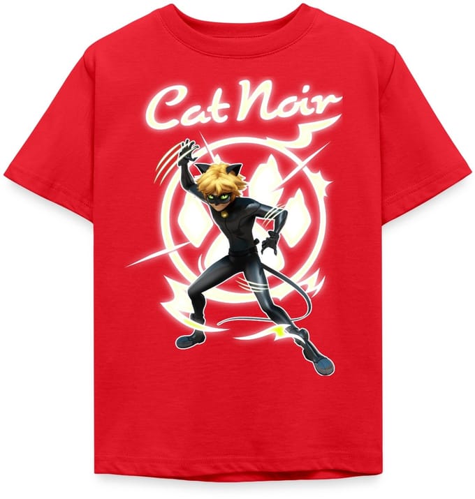 Miraculous Cat Noir Adrien Superheld T-Shirt Kinderen