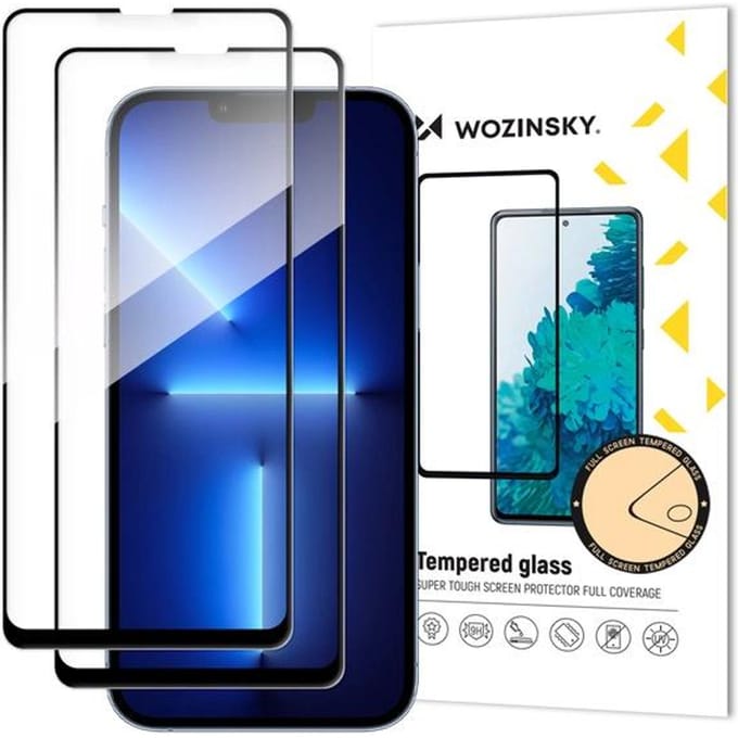 Wozinsky Full Glue Tempered Glass Tempered Glass for Samsung Galaxy M16 2-Pack