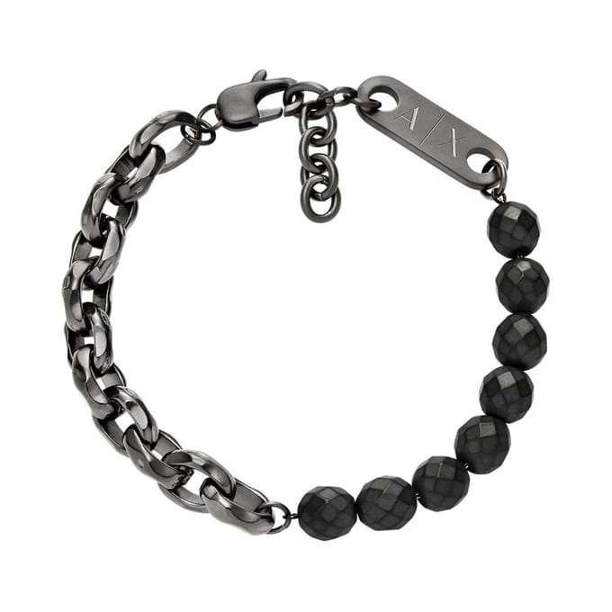 Armani Exchange AXG0151060 Heren Armband 22cm - Staalgrijs