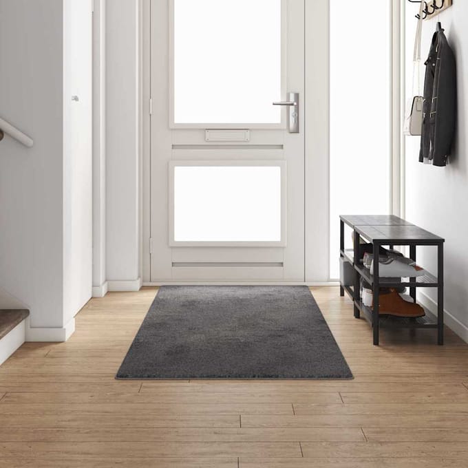 vidaXL Tapijt Loper Grijs 100 x 300 cm 100% Polypropylene Tuft