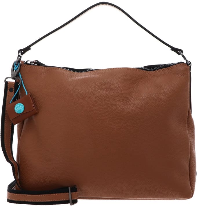 Gabs Leren schoudertas Calipso TG Shoulder Bag Camoscio Lichtbruin