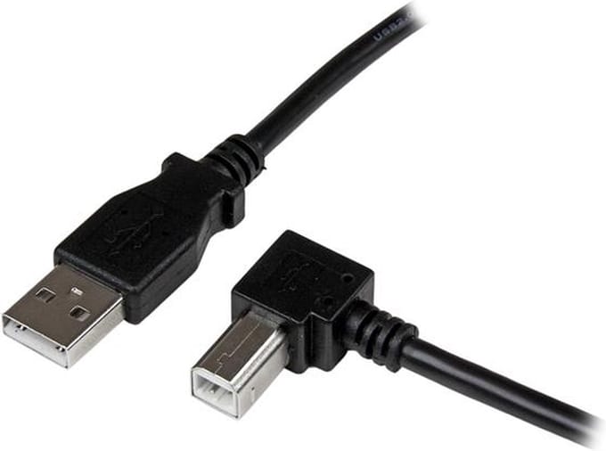 StarTech 2 m USB 2.0 A naar rechtshoekige B-kabel – M/M