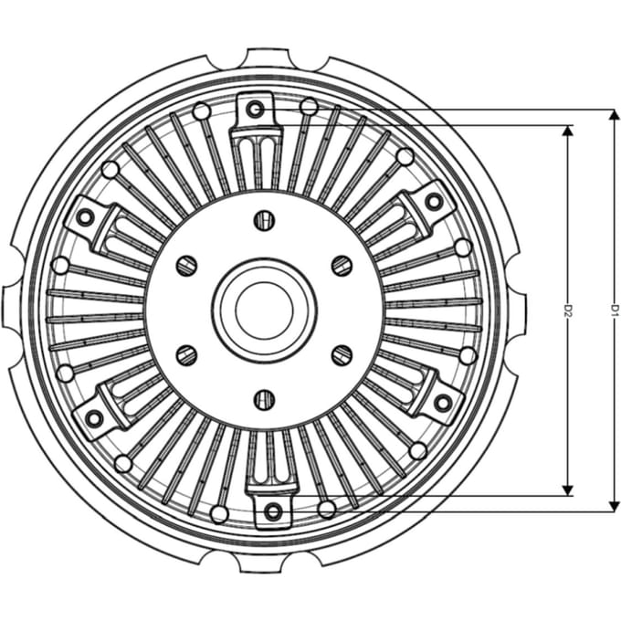 Koppeling, radiatorventilator NRF 49777