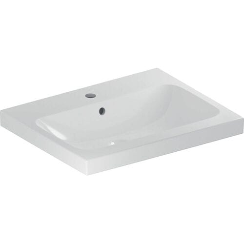 Geberit iCon Light washbasin 60 cm with tap hole center and overflow 501.834.00.1