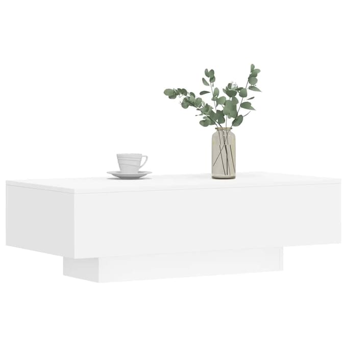 Vidaxl Salontafel, Wit, 100X49,5X31 Cm, Materiaal Houtvezelplaat