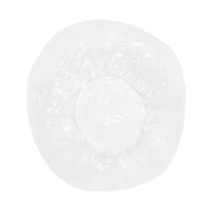 Lot de 50 ou 100 bonnets de douche jetables, élastiques, pour salon de coiffure, spa, douche, bain, outil de coiffure white