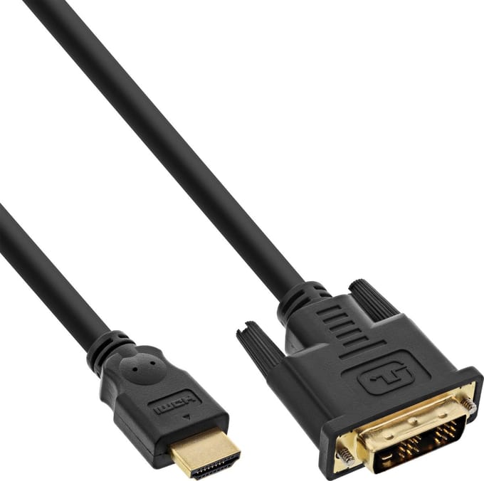 Premium DVI-D Single Link - HDMI kabel / zwart - 0,30 meter