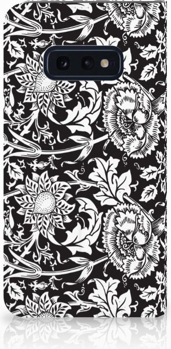 Samsung Galaxy S10e Smart Cover Black Flowers